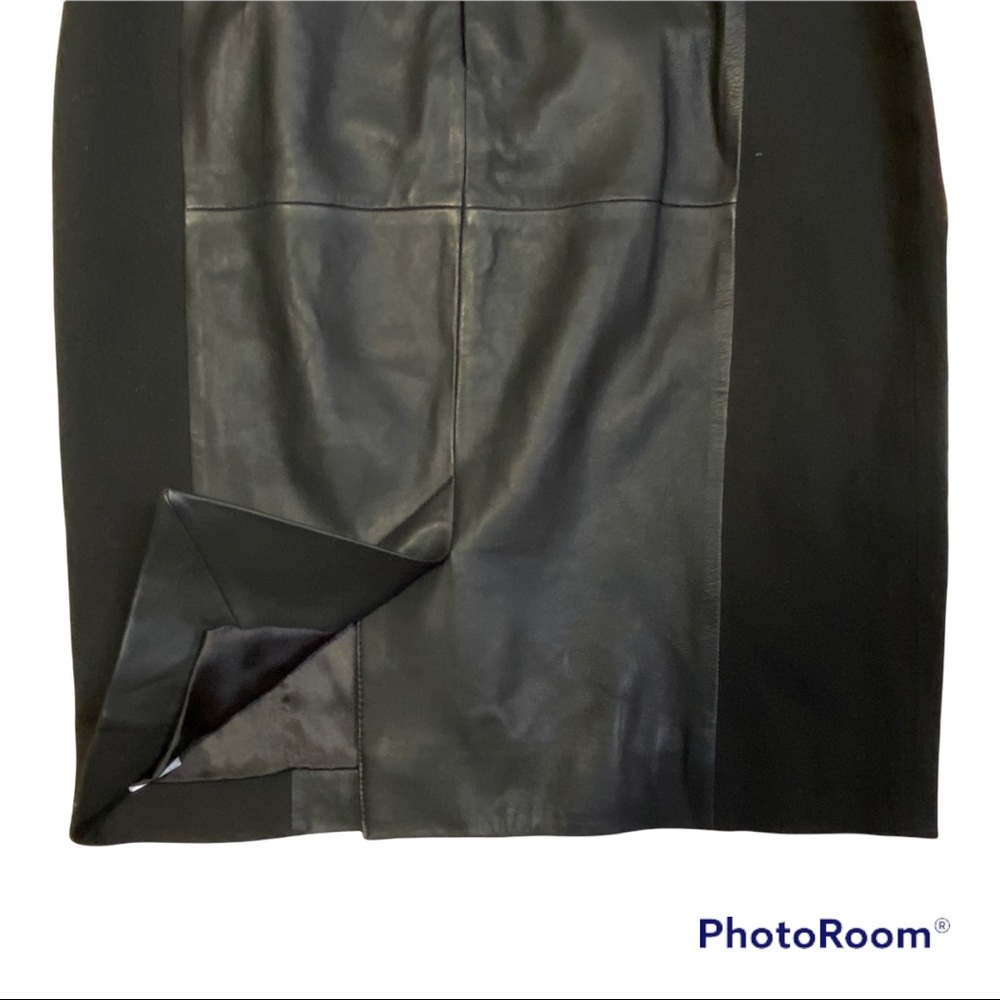 French Connection NWT Genuine Leather Block Dress Size 4 - Picture 13 of 15